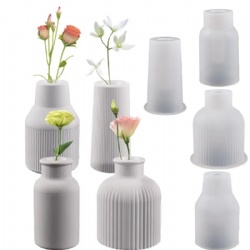 Vase Resin Moulds Silicone Flower Pot Set Vase Resin Casting Moulds